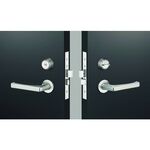 ＭＩＷＡ　レバーハンドル錠　ＬＡ５０－１　シリンダーＵ９バックセット６４ｍｍケース深さ８２ｍｍ扉厚３３～４２ｍｍ