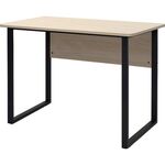 ＴＲＵＳＣＯ　平机　木目天板黒脚　Ｗ１０００×Ｄ６００×Ｈ７００ｍｍ