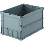 ＴＲＵＳＣＯ　オリコン　薄型折りたたみコンテナ　５０Ｌ　グレー　グレー