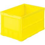 ＴＲＵＳＣＯ　オリコン　薄型折りたたみコンテナ　５０Ｌ　イエロー　黄