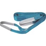 ＴＲＵＳＣＯ　ベルトスリング　リサイクルポリエステルスリング　ＪＩＳ３等級　両端アイ形　５０ｍｍＸ１．５ｍ