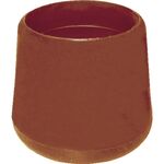 ＴＲＵＳＣＯ　イス脚キャップ　１２．７ｍｍ　茶　４個組