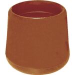 ＴＲＵＳＣＯ　イス脚キャップ　１９ｍｍ　茶　４個組