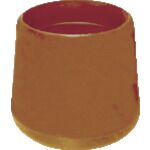 ＴＲＵＳＣＯ　イス脚キャップ　２５．４ｍｍ　茶　４個組