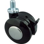 トーシン　ねじ込み双輪キャスター　５０径　自在ストッパー付　ボルトＭ８Ｘ１．２５