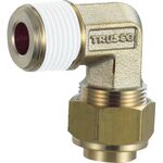 ＴＲＵＳＣＯ　配管継手　クイックシール継手　インサートレスエルボ　Φ１０　呼びＲ３／８