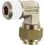 ＴＲＵＳＣＯ　配管継手　クイックシール継手　インサートレスエルボ　Φ１２　呼びＲ３／８
