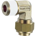 ＴＲＵＳＣＯ　配管継手　クイックシール継手　インサートレスエルボ　Φ８　呼びＲ１／８