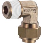 ＴＲＵＳＣＯ　配管継手　クイックシール継手　インサートレスエルボ　Φ８　呼びＲ１／４
