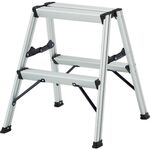 ＴＲＵＳＣＯ　アルミ製踏台　２段　高強度型　シルバー