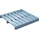 ＴＲＵＳＣＯ　アルミパレット　単面二方差型　１１００Ｘ１１００Ｘ１２０