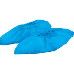 ＴＲＵＳＣＯ　ＰＥ使い捨てシューズカバー　５０足入　サイズフリー　ブルー