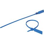 ＴＲＵＳＣＯ　セキュリティータイ長さ２３８ｍｍ　表示可能タイプ　青　１００本入