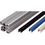 ＴＲＵＳＣＯ　ＴＳＦ３０用スロットキャップ　Ｓ　Ｌ＝２０００　（ブラック）