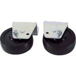 ＴＲＵＳＣＯ　アルミ作業用踏台側面・背面キャスター　２個１セット