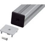 ＴＲＵＳＣＯ　ＴＳＦ４０用フレームキャップロックタイプＮ４０４０（ライトグレー