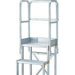 ＴＲＵＳＣＯ　作業用踏台用手すり　Ｈ９００　天場三方手すりＴＳＦ－２５６・２５７