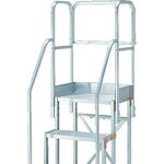 ＴＲＵＳＣＯ　作業用踏台用手すり　Ｈ９００　階段両手すり天場三方　ＴＳＦ－２５６