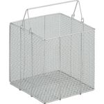 ＴＲＵＳＣＯ　ステンレス洗浄カゴ　角型　有効内寸１９２Ｘ１９２Ｘ１９６