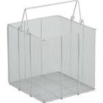 ＴＲＵＳＣＯ　ステンレス洗浄カゴ　角型　有効内寸２４２Ｘ２４２Ｘ２４６