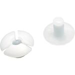 ＴＲＵＳＣＯ　プラスチック留め具　フランジ径１０ｍｍ板厚１．８ｍｍ以下用２０Ｓ入