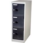 ＴＲＵＳＣＯ　スケルトンロッカー　１列Ｘ３段　ブラック