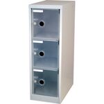 ＴＲＵＳＣＯ　スケルトンロッカー　１列Ｘ３段　クリア