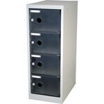 ＴＲＵＳＣＯ　スケルトンロッカー　１列Ｘ４段　ブラック