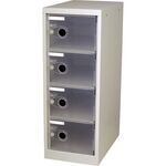 ＴＲＵＳＣＯ　スケルトンロッカー　１列Ｘ４段　クリア