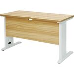 ＴＲＵＳＣＯ　平机　ナチュラル天板Ｘ白脚　Ｗ１２００ｘＤ６００ＸＨ７００