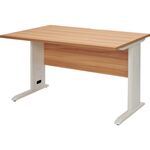 ＴＲＵＳＣＯ　平机　ナチュラル天板Ｘ白脚　Ｗ１２００ｘＤ７００ＸＨ７００