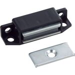 ＴＲＵＳＣＯ　マグネットキャッチ　樹脂製　Ｌ４５ｍｍ　黒