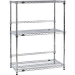 ＴＲＵＳＣＯ　ステンレス製メッシュラック　Ｗ９０５ＸＤ４５７ＸＨ１２２８　３段　　バックバー付