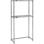 ＴＲＵＳＣＯ　　ステンレス製メッシュラック下段開放型　Ｗ９０５ＸＤ３０５ＸＨ１５３３　棚板２枚