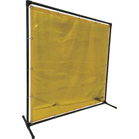 ＴＲＵＳＣＯ　溶接遮光フェンス　１５１５型単体　固定足　黄