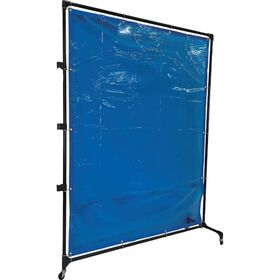ＴＲＵＳＣＯ　溶接遮光フェンス　２０１５型接続　キャスター　青