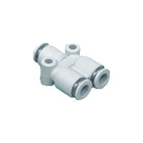 ＣＫＤ　チューブ継手　　ニュージョイントステンレスタイプ（Ｙ形チーズ）　適合チューブ外径６ｍｍ／４ｍｍ