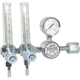 ＹＡＭＡＴＯ　アルゴン用調整器　　ＹＲ－８５Ｆ　２５Ｌ二連式流量計付