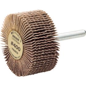 ＴＲＵＳＣＯ　軸付ソフトホイール　外径５０Ｘ厚２５Ｘ軸６　（５個入）　粒度＃４００　４００＃