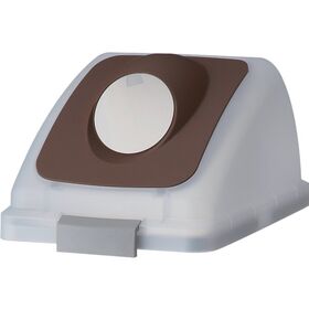 コンドル　屋内用屑入れ　リサイクルトラッシュ　ＳＫＬ－３５用　丸穴蓋　ブラウン