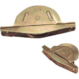 ヨコヅナ　ベアリング入鉄底車　７５ｍｍ　袖