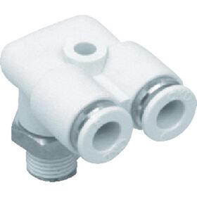 ＣＫＤ　チューブ継手　　ニュージョイントステンレスタイプ（ＦＹ形Ｒ付）　適合チューブ外径１０ｍｍ　接続口径Ｒ１／２