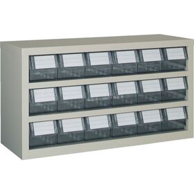 ＴＲＵＳＣＯ　パーツケース　横型バンラックケースＭ型　８５４Ｘ３０７ＸＨ４６８　３段６列