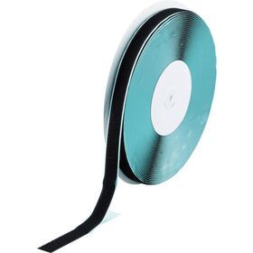 ＴＲＵＳＣＯ　マジックテープ［［Ｒ下］］　糊付Ｂ側　幅２５ｍｍＸ長さ２５ｍ　黒