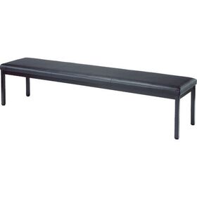 ＴＲＵＳＣＯ　ロビーチェア　背なし　１８００×４２０×４２０Ｈ　ブラック