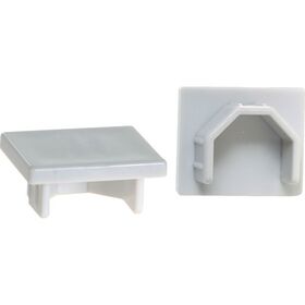 ＴＲＵＳＣＯ　ピクチャーレール用　エンドキャップ　２個入　シルバー