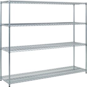 ＴＲＵＳＣＯ　スチール製メッシュラック　Ｗ１８２４ＸＤ４５７ＸＨ１５３３　４段