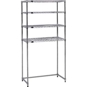 ＴＲＵＳＣＯ　　スチール製メッシュラック下段開放型　Ｗ９０５ＸＤ６０９ＸＨ１５３３　棚板４枚