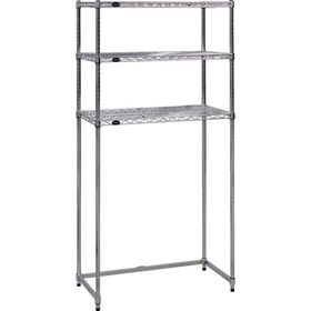 ＴＲＵＳＣＯ　　スチール製メッシュラック下段開放型　Ｗ１２０５ＸＤ４５７ＸＨ１８３８　棚板３枚