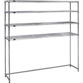 ＴＲＵＳＣＯ　　スチール製メッシュラック下段開放型　Ｗ１８２４ＸＤ４５７ＸＨ１８３８　棚板４枚